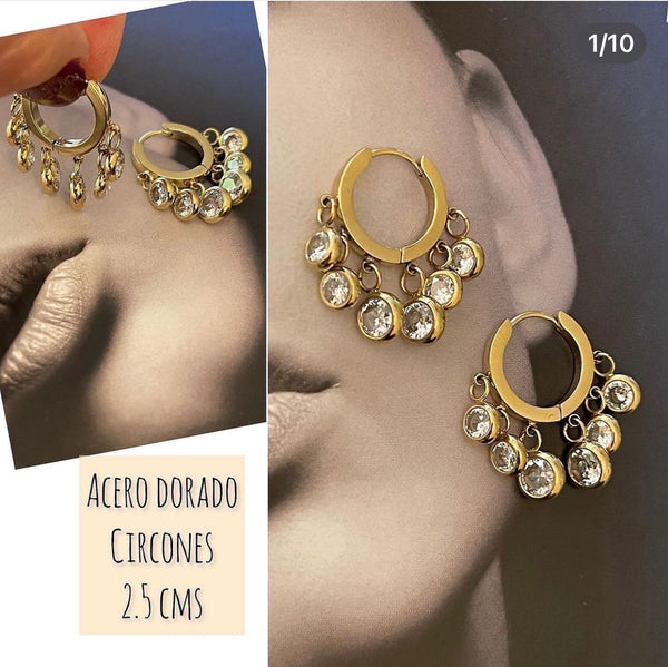 AROS ACERO INOXIDABLE & ZIRCONES