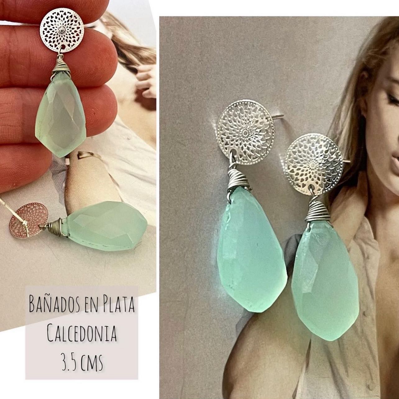 Aros Piedra Natural hippiechic.cl